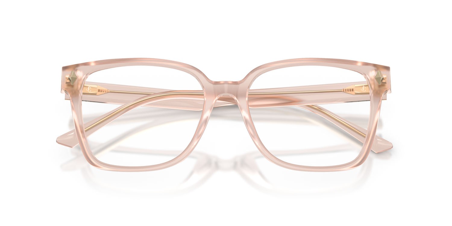 Eyeglasses Jimmy Choo JC 3038D (5052) color rosa opale shape square lenses lente demo
