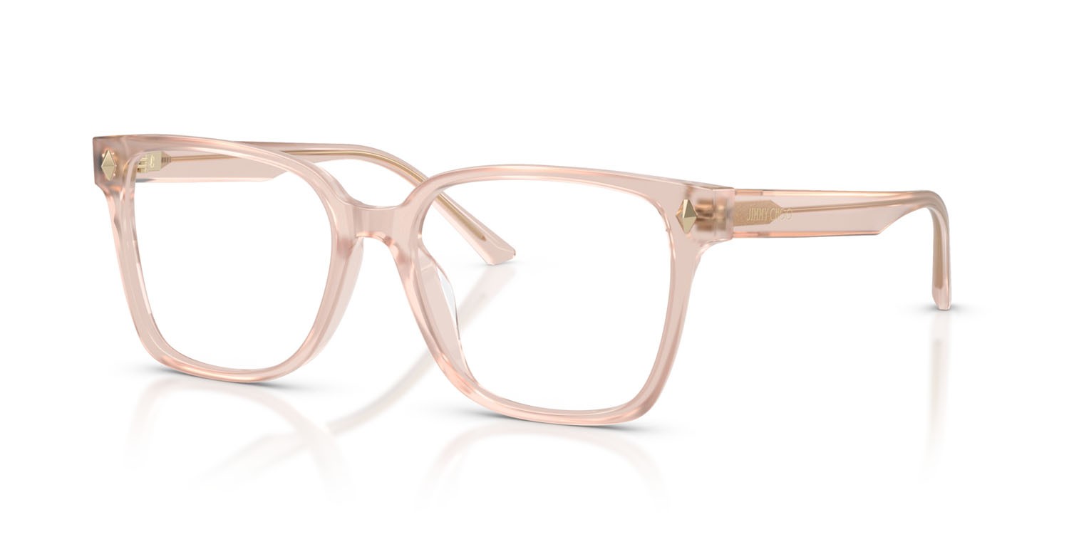 Eyeglasses Jimmy Choo JC 3038D (5052) color rosa opale shape square lenses lente demo