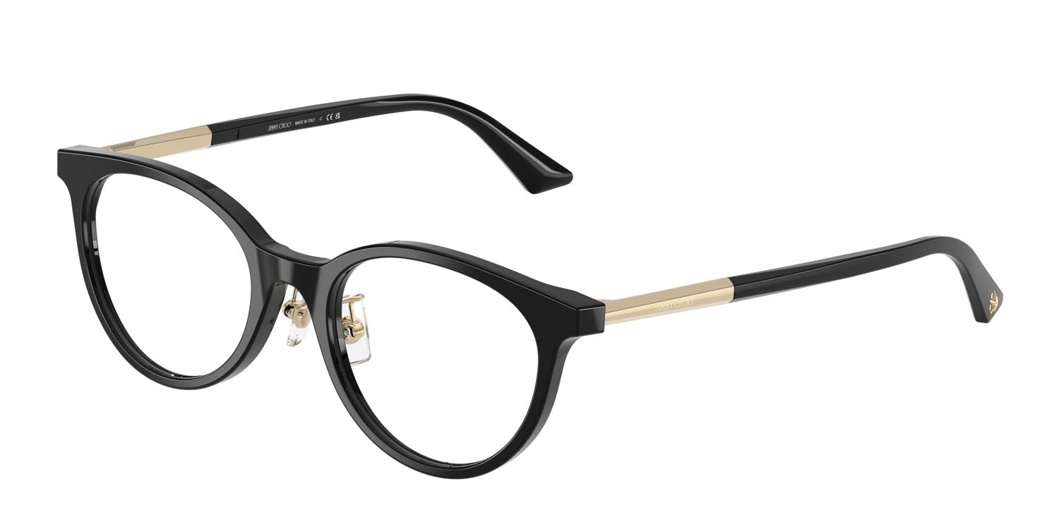 Eyeglasses Jimmy Choo JC 3039D (5000) color nero shape round lenses lente demo