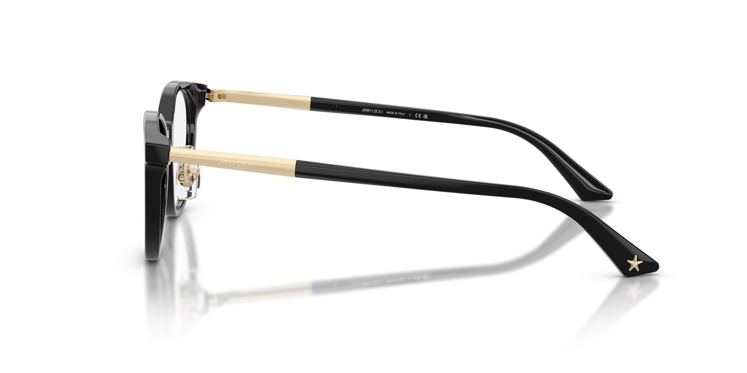 Eyeglasses Jimmy Choo JC 3039D (5000) color nero shape round lenses lente demo