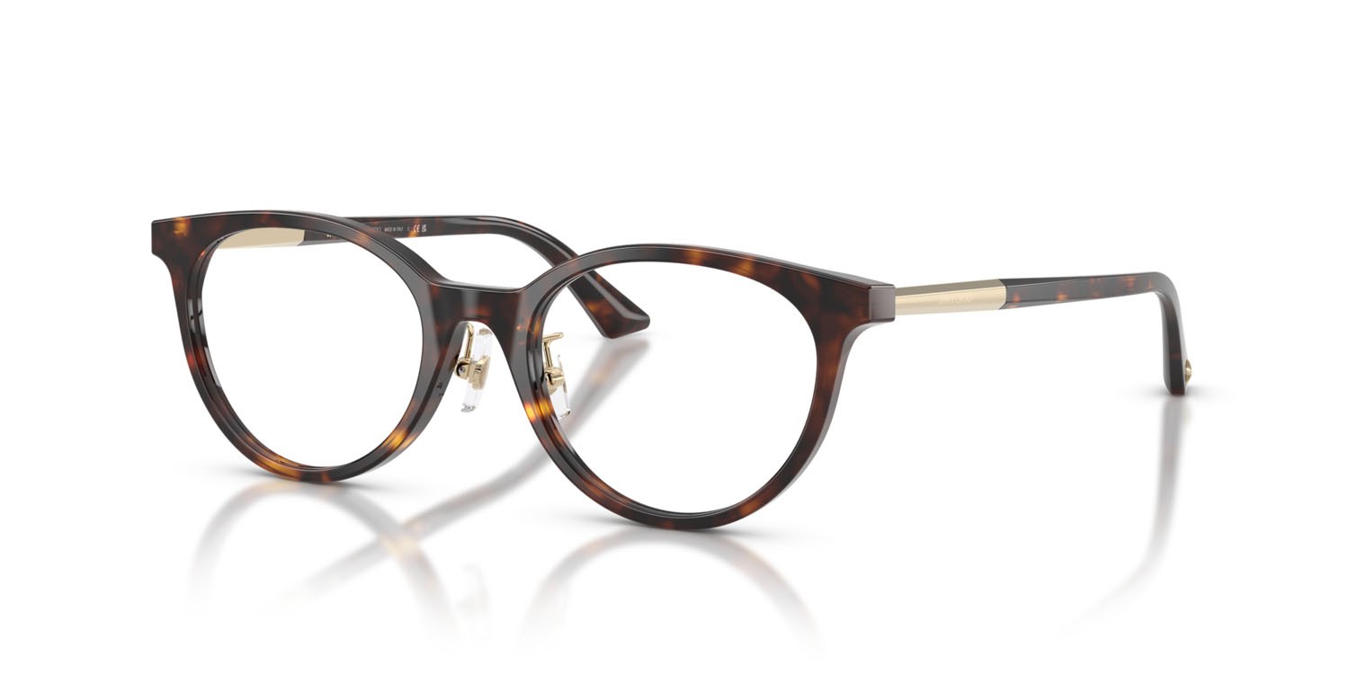 Eyeglasses Jimmy Choo JC 3039D (5002) color havana shape round lenses lente demo