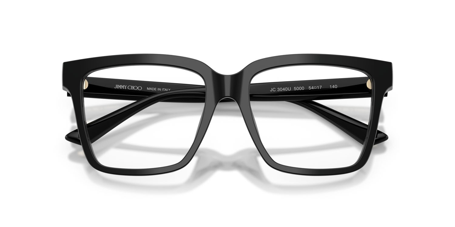 Eyeglasses Jimmy Choo JC 3040U (5000) color nero shape square lenses lente demo