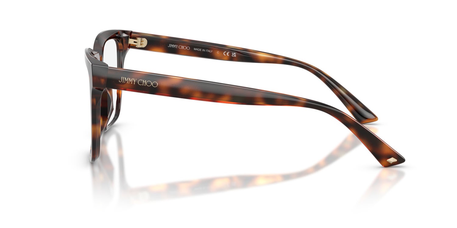 Eyeglasses Jimmy Choo JC 3040U (5002) color havana shape square lenses lente demo