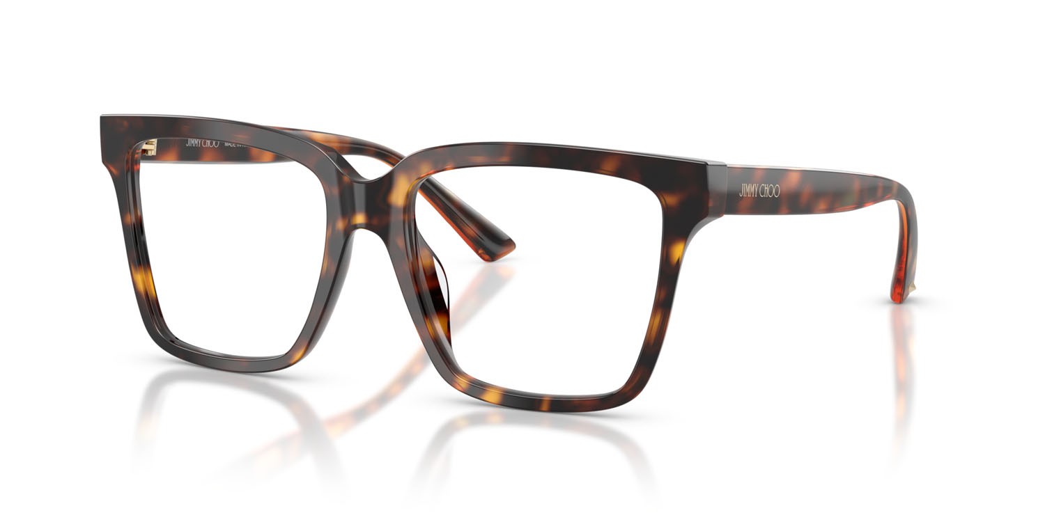 Eyeglasses Jimmy Choo JC 3040U (5002) color havana shape square lenses lente demo