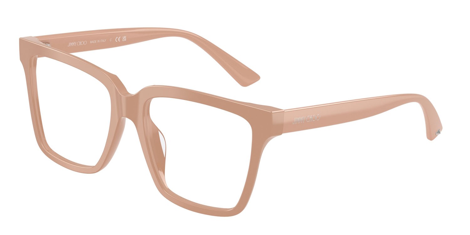 Eyeglasses Jimmy Choo JC 3040U (5019) color rosa shape square lenses lente demo