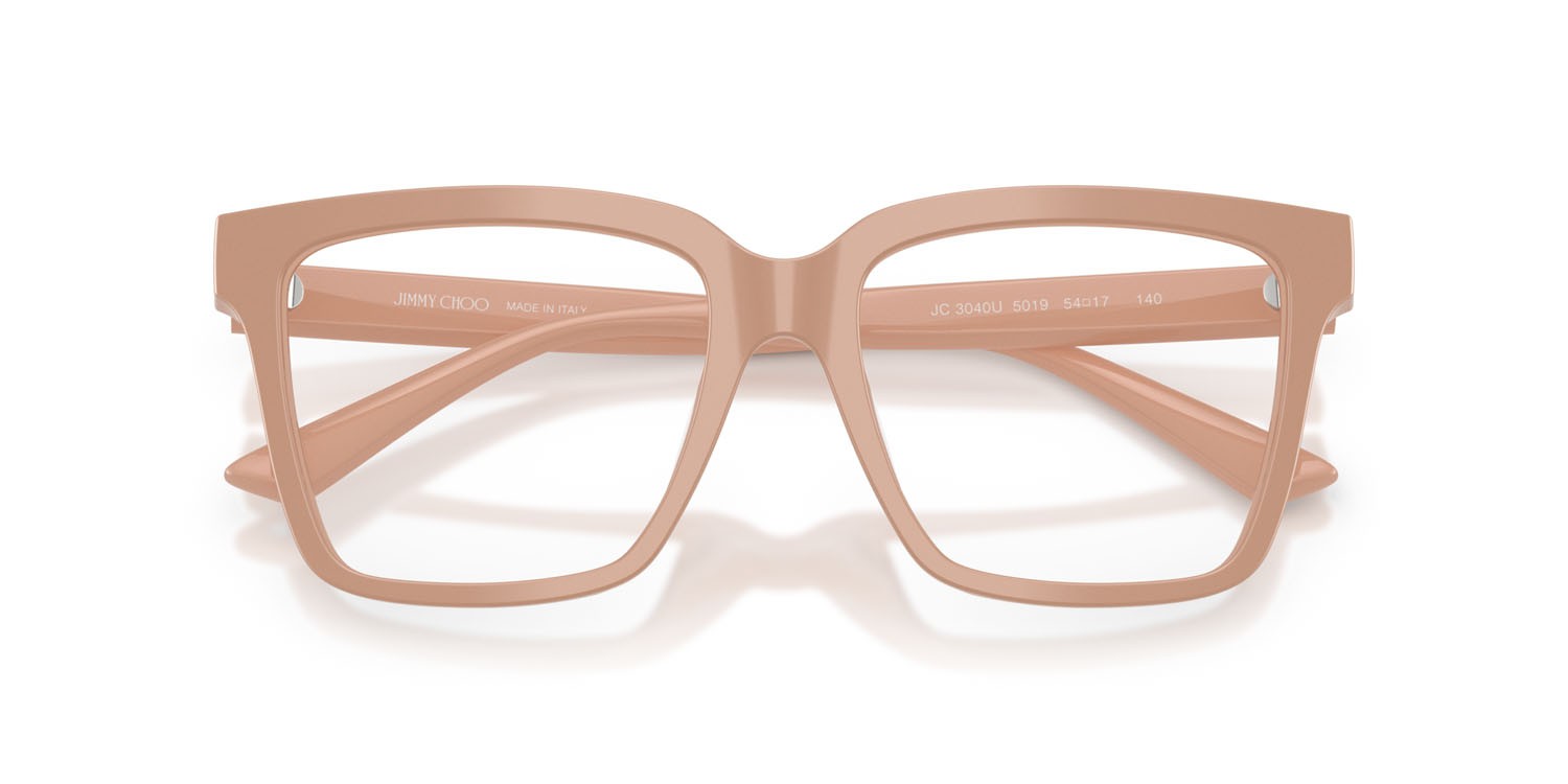 Eyeglasses Jimmy Choo JC 3040U (5019) color rosa shape square lenses lente demo