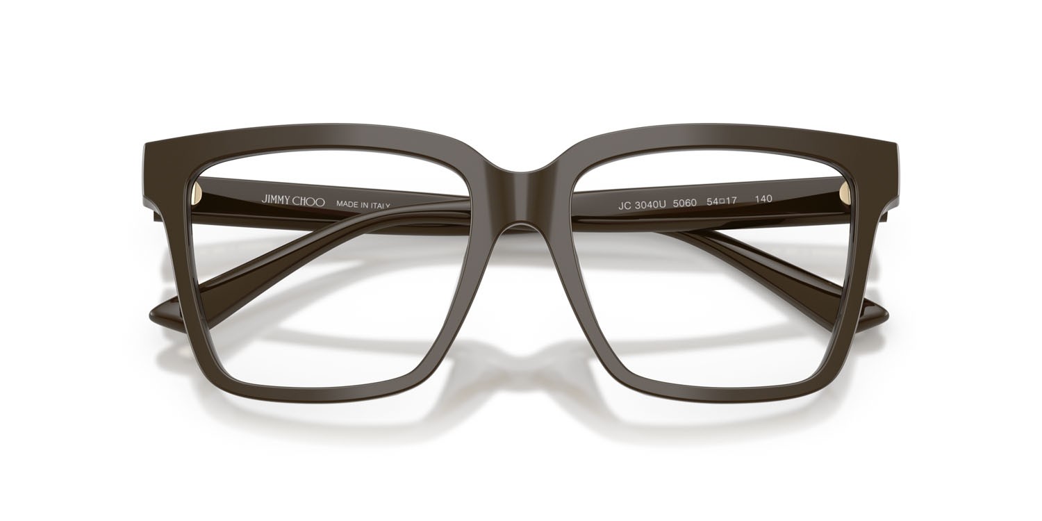 Eyeglasses Jimmy Choo JC 3040U (5060) color verde cappero shape square lenses lente demo