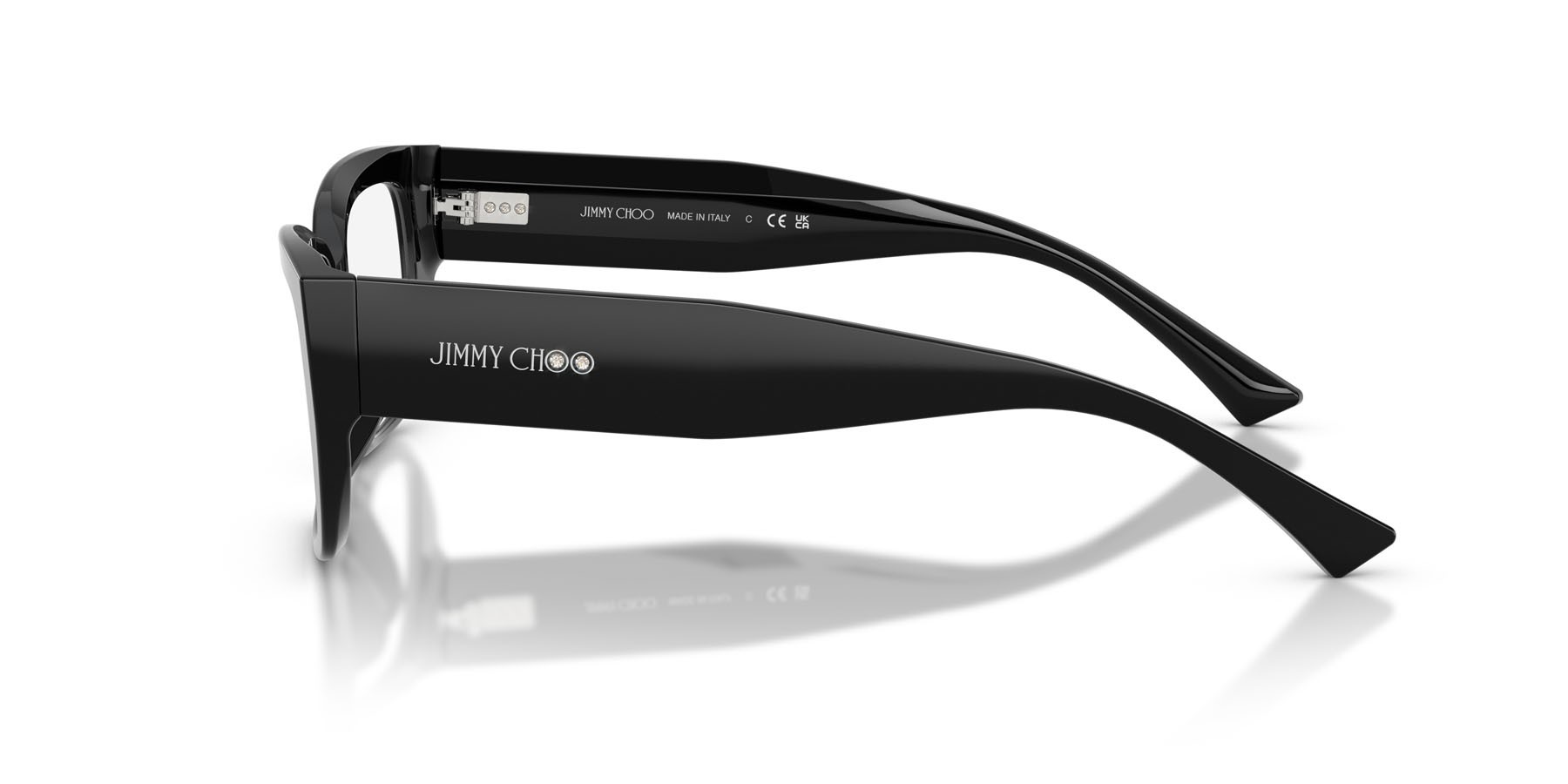 Occhiali da vista Jimmy Choo JC 3041BU (5000) colore nero forma quadrato lenti lente demo