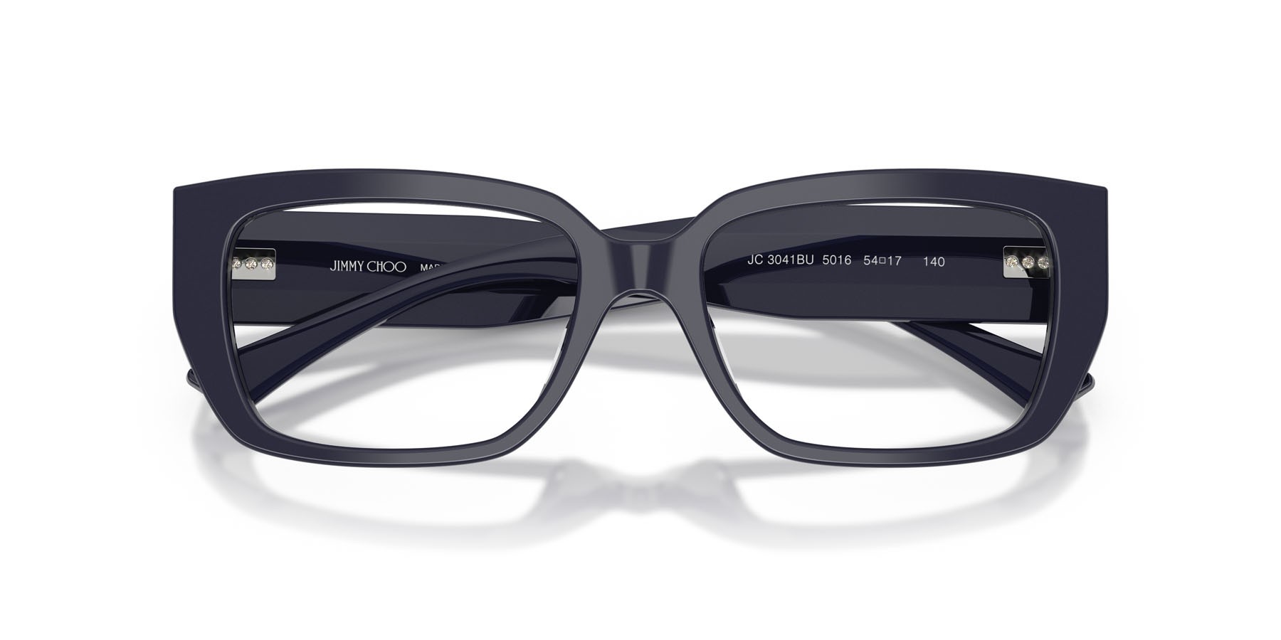 Eyeglasses Jimmy Choo JC 3041BU (5016) color blu navy shape square lenses lente demo