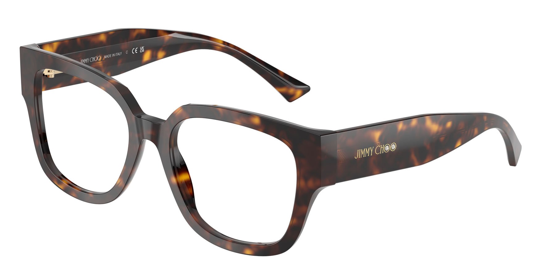 Eyeglasses Jimmy Choo JC 3042B (5002) color havana shape square lenses lente demo