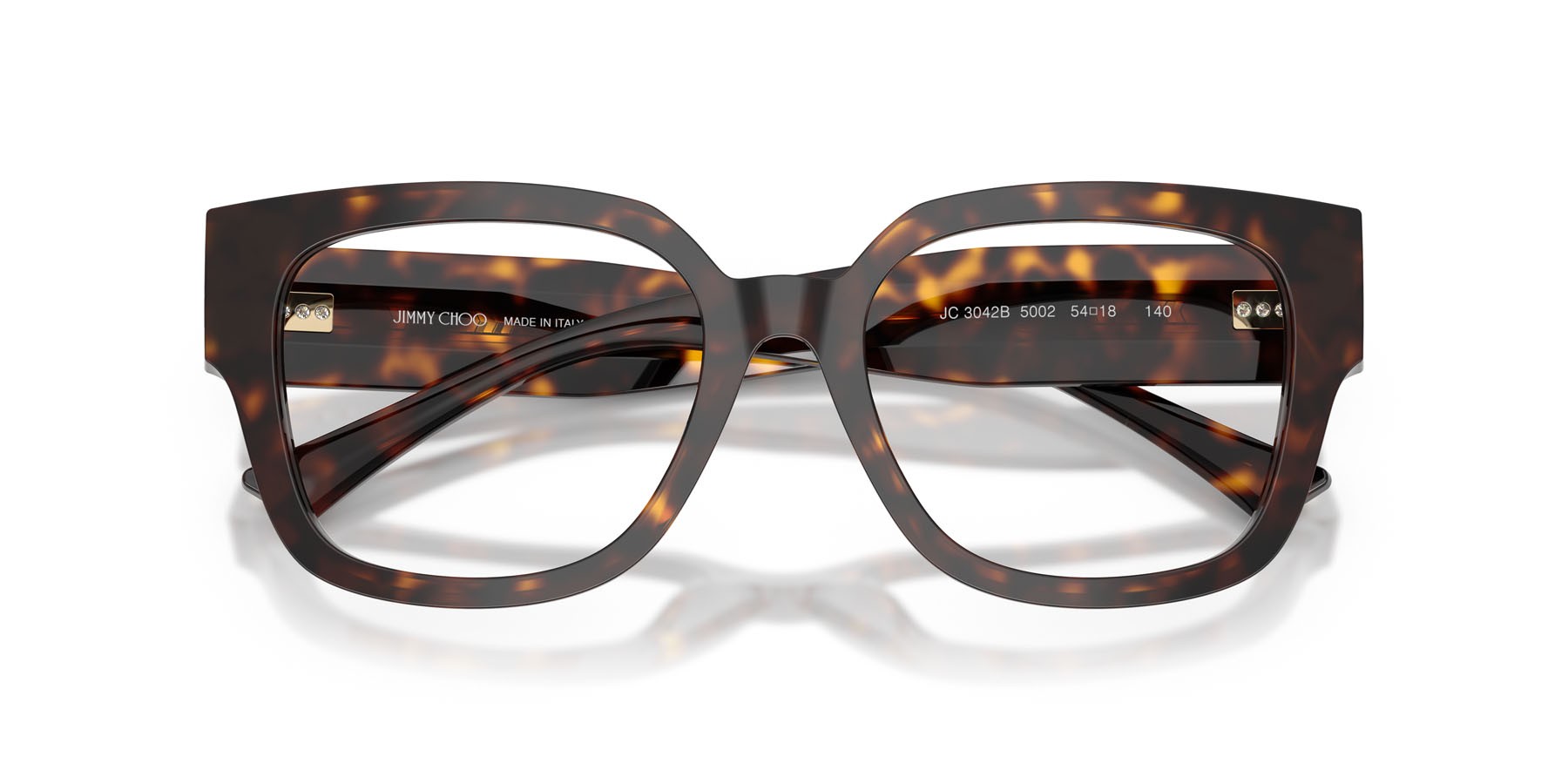 Eyeglasses Jimmy Choo JC 3042B (5002) color havana shape square lenses lente demo