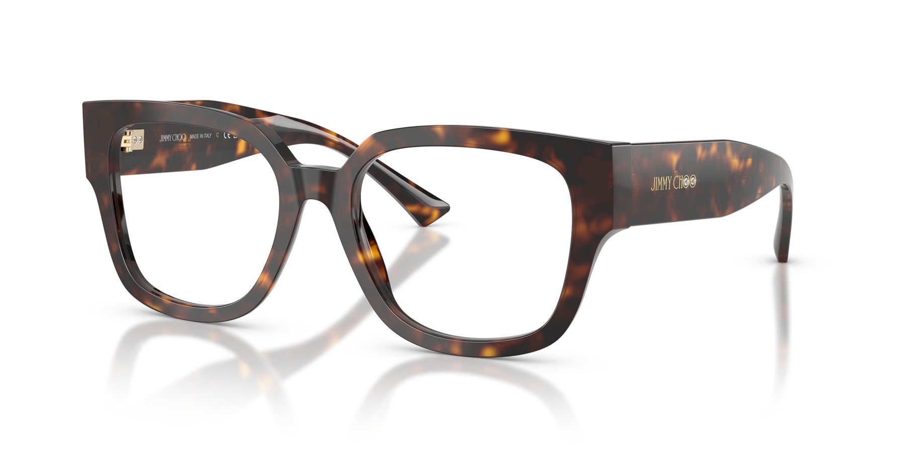 Eyeglasses Jimmy Choo JC 3042B (5002) color havana shape square lenses lente demo
