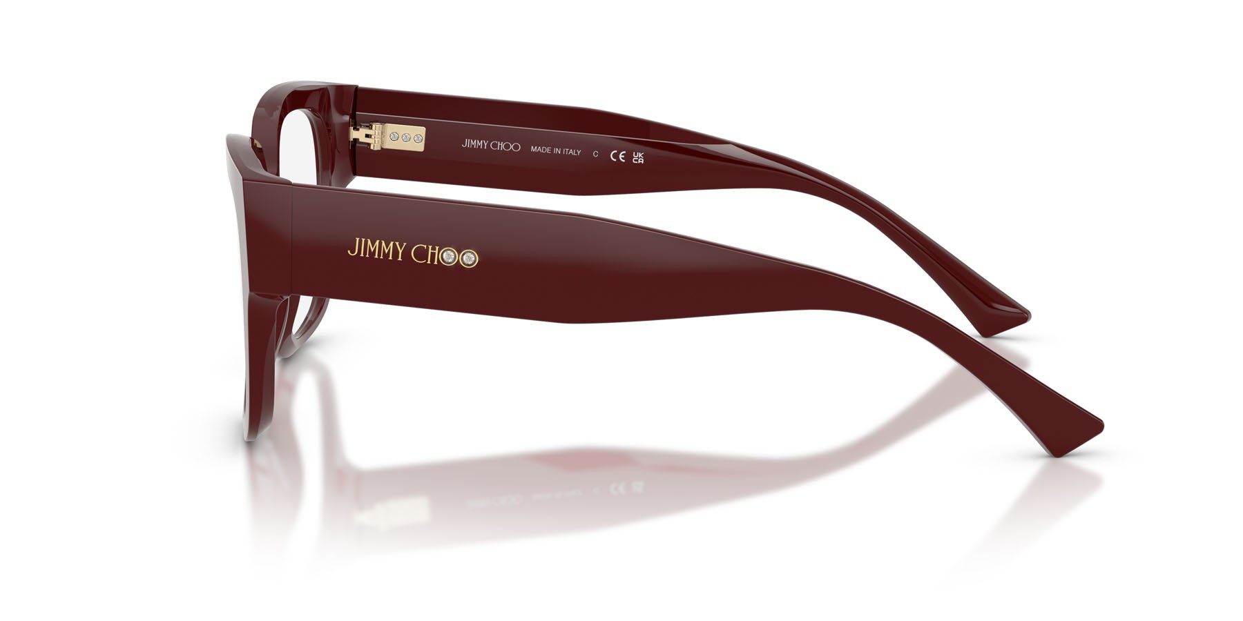 Eyeglasses Jimmy Choo JC 3042B (5057) color mirtillo rosso shape square lenses lente demo