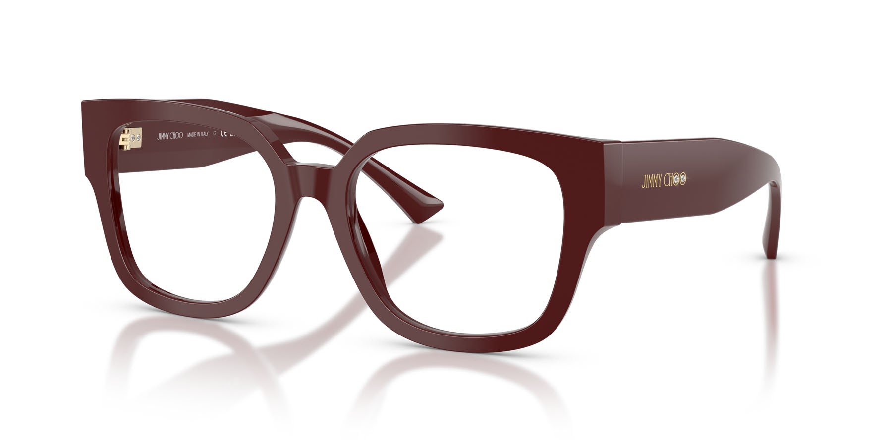 Eyeglasses Jimmy Choo JC 3042B (5057) color mirtillo rosso shape square lenses lente demo