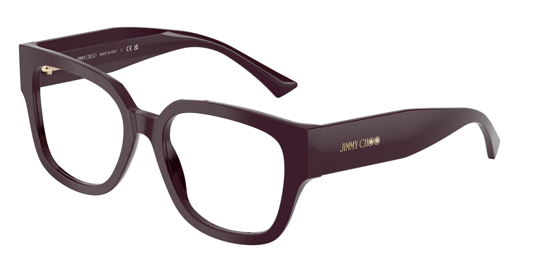 Eyeglasses Jimmy Choo JC 3042B (5075) color prugna shape square lenses lente demo