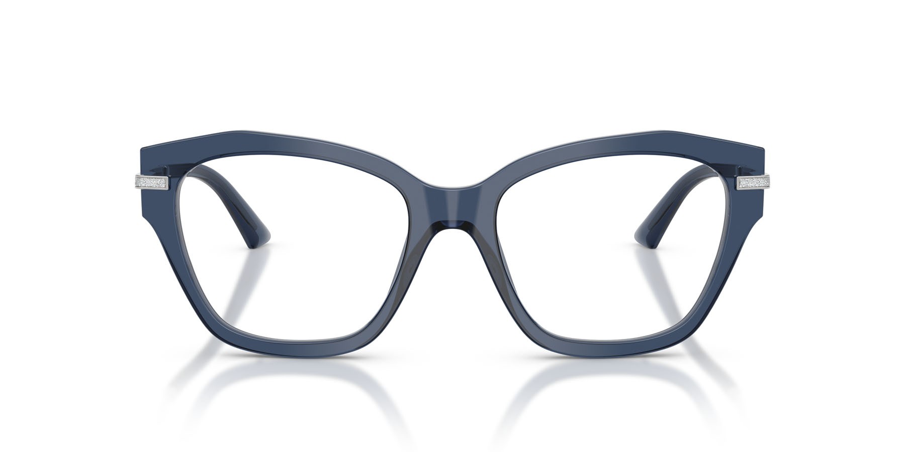 Eyeglasses Jimmy Choo JC 3043J (5035) color blu navy trasparente shape cat eye lenses lente demo