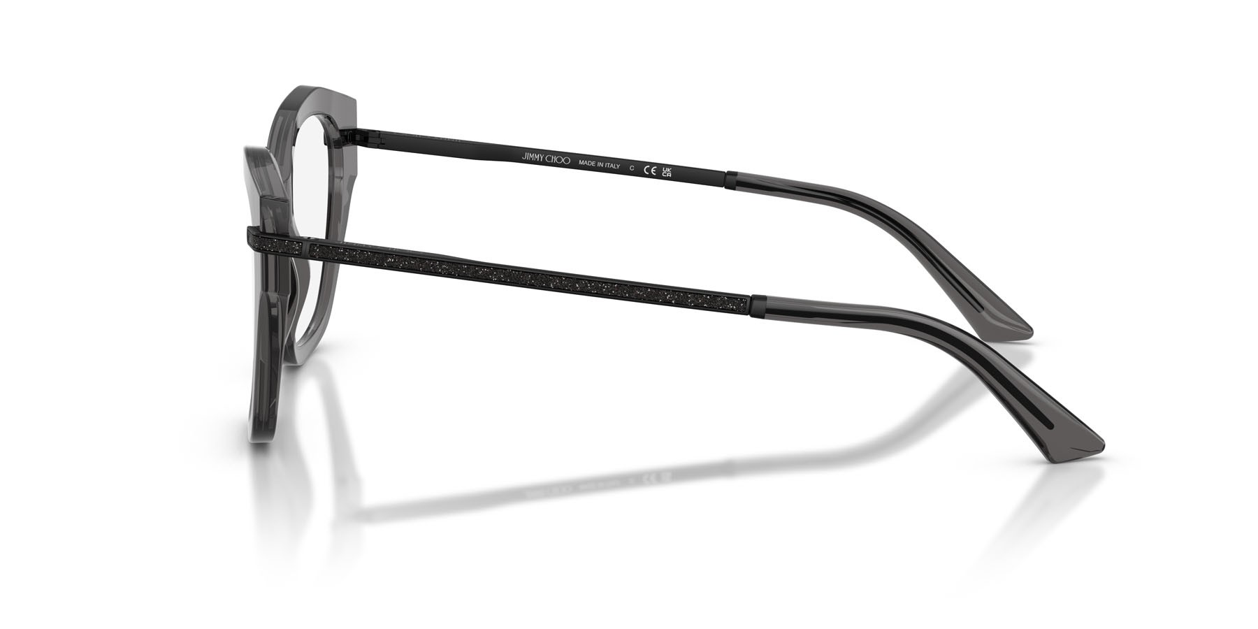Eyeglasses Jimmy Choo JC 3043J (5078) color nero trasparente shape cat eye lenses lente demo