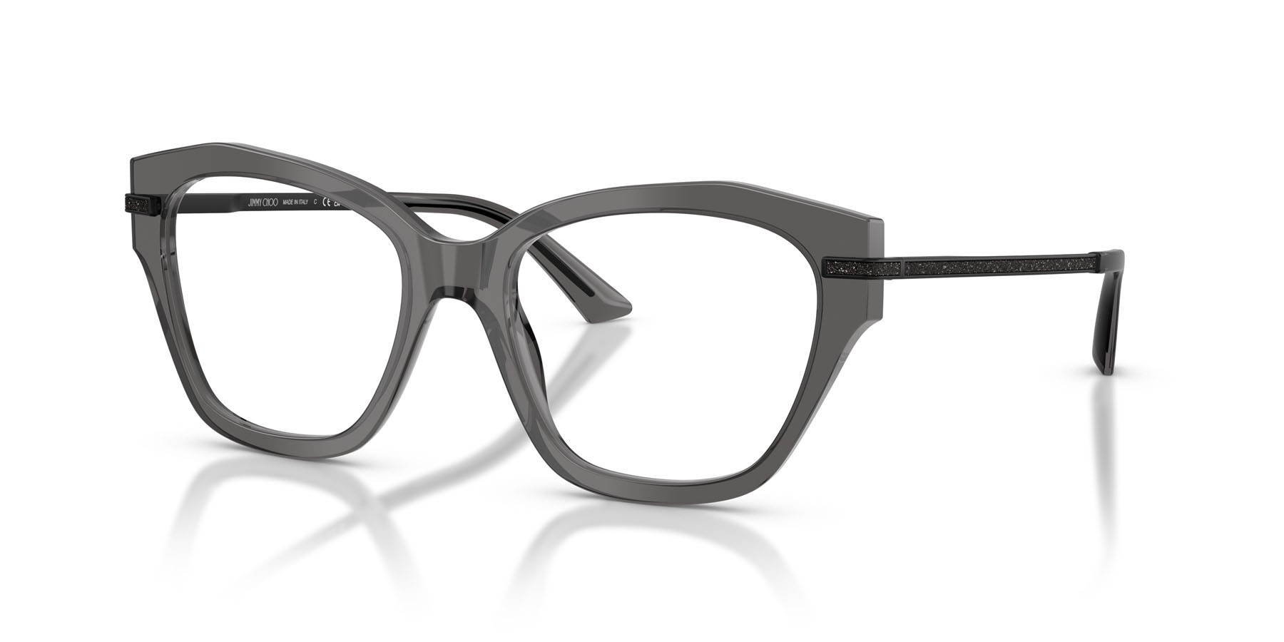 Eyeglasses Jimmy Choo JC 3043J (5078) color nero trasparente shape cat eye lenses lente demo