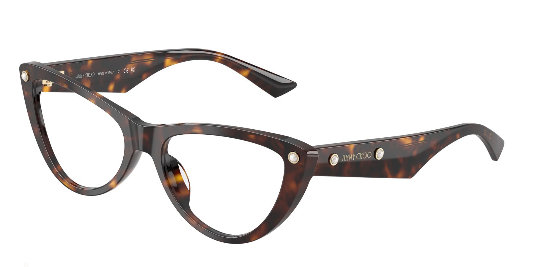 Eyeglasses Jimmy Choo JC 3044HU (5002) color havana shape cat eye lenses lente demo
