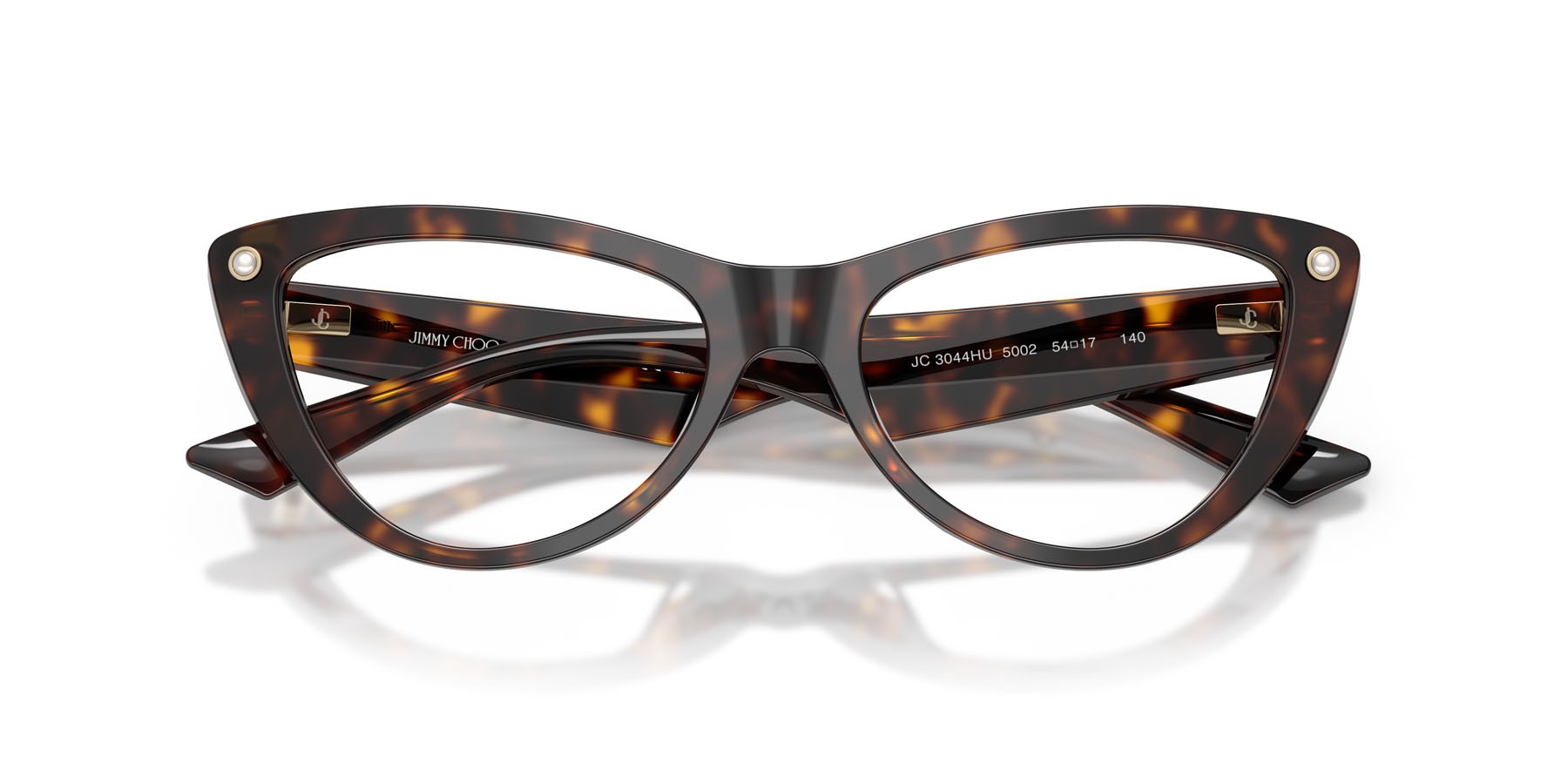 Eyeglasses Jimmy Choo JC 3044HU (5002) color havana shape cat eye lenses lente demo