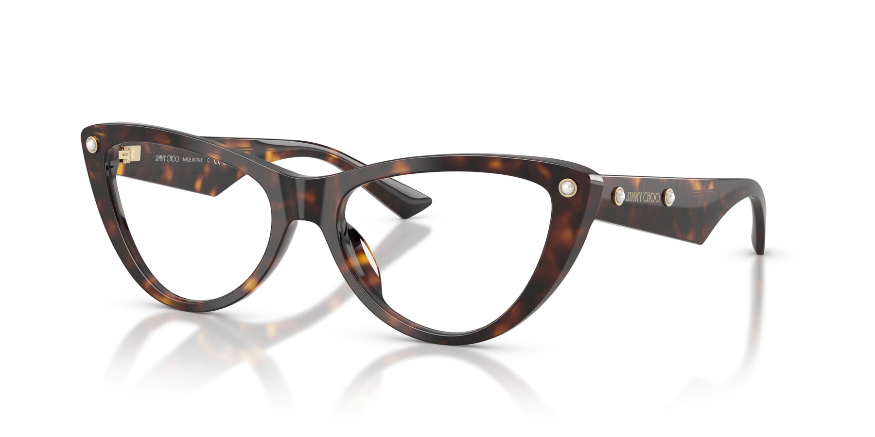 Eyeglasses Jimmy Choo JC 3044HU (5002) color havana shape cat eye lenses lente demo
