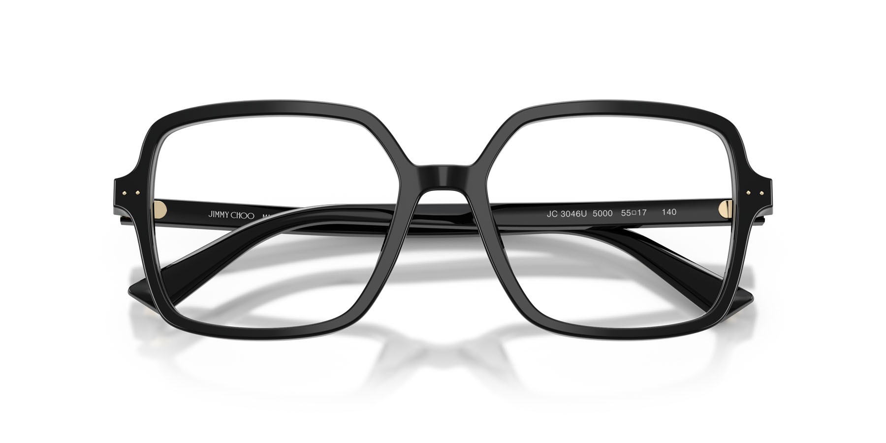Eyeglasses Jimmy Choo JC 3046U (5000) color nero shape square lenses lente demo