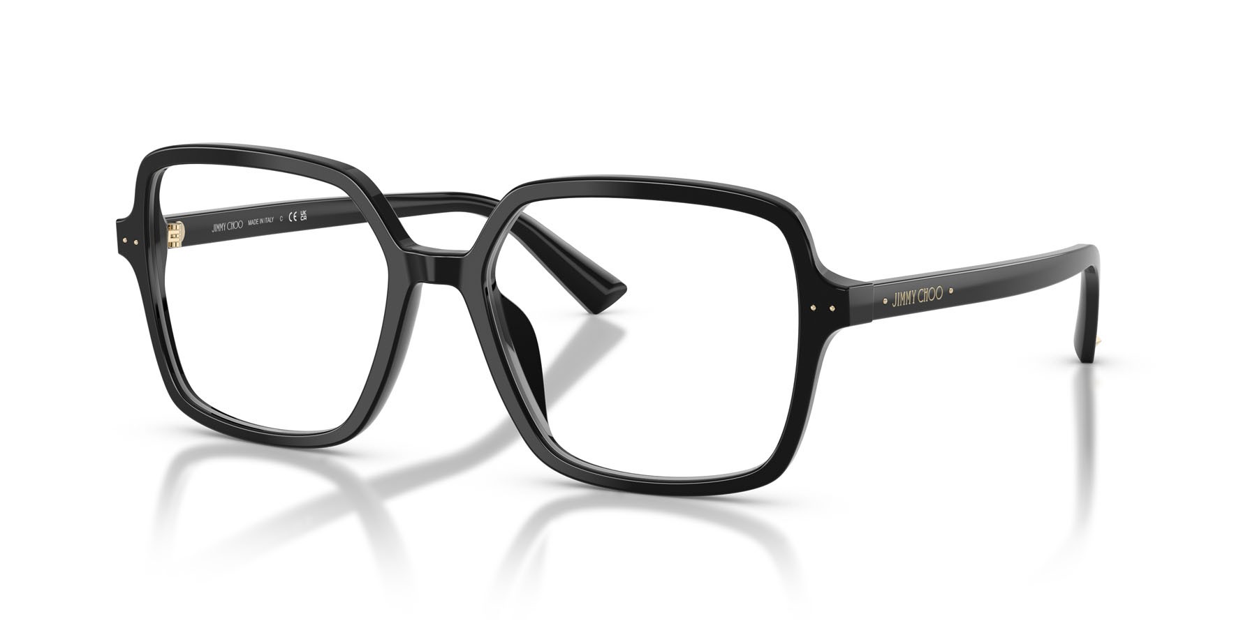 Eyeglasses Jimmy Choo JC 3046U (5000) color nero shape square lenses lente demo