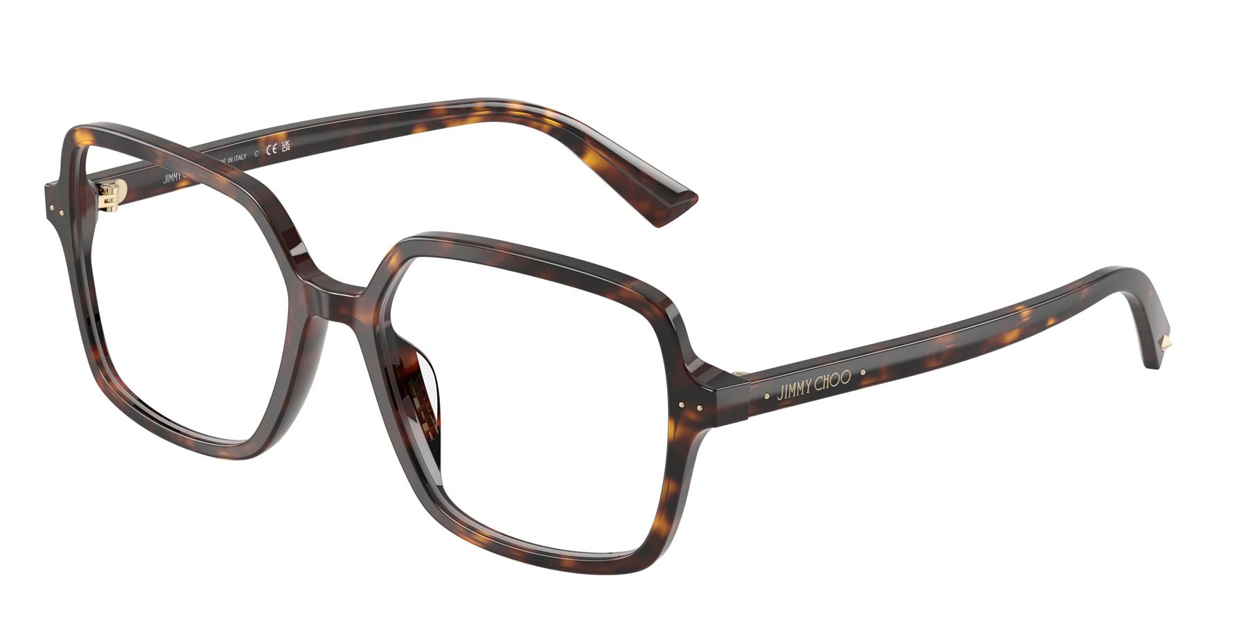 Eyeglasses Jimmy Choo JC 3046U (5002) color havana shape square lenses lente demo