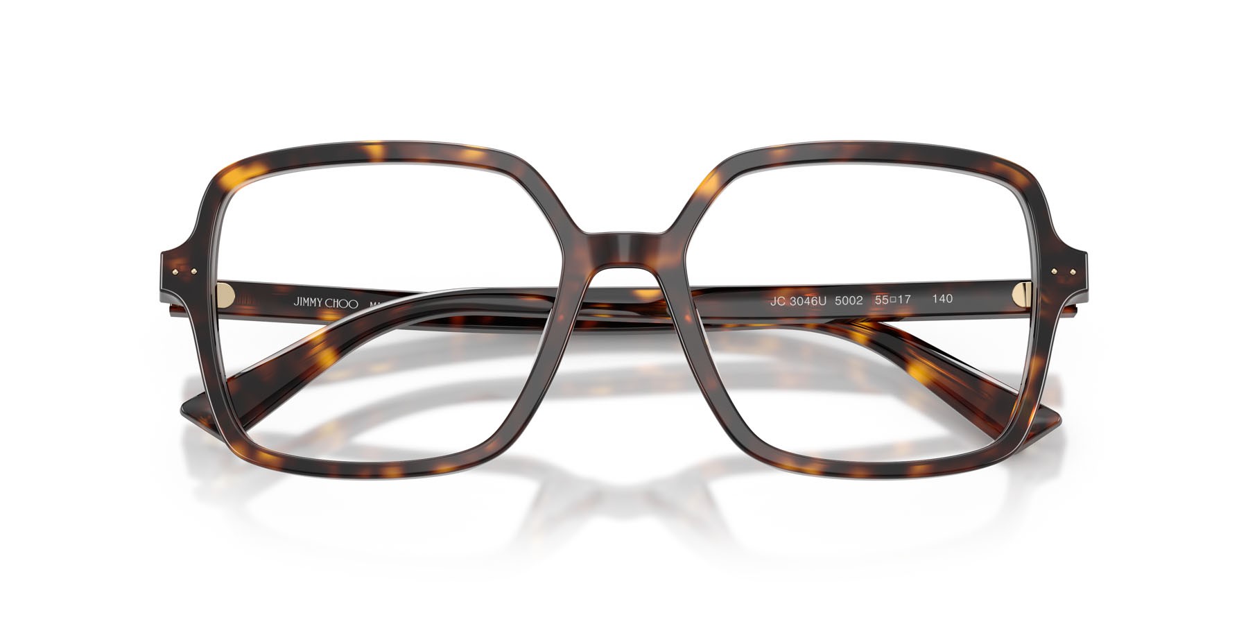 Eyeglasses Jimmy Choo JC 3046U (5002) color havana shape square lenses lente demo