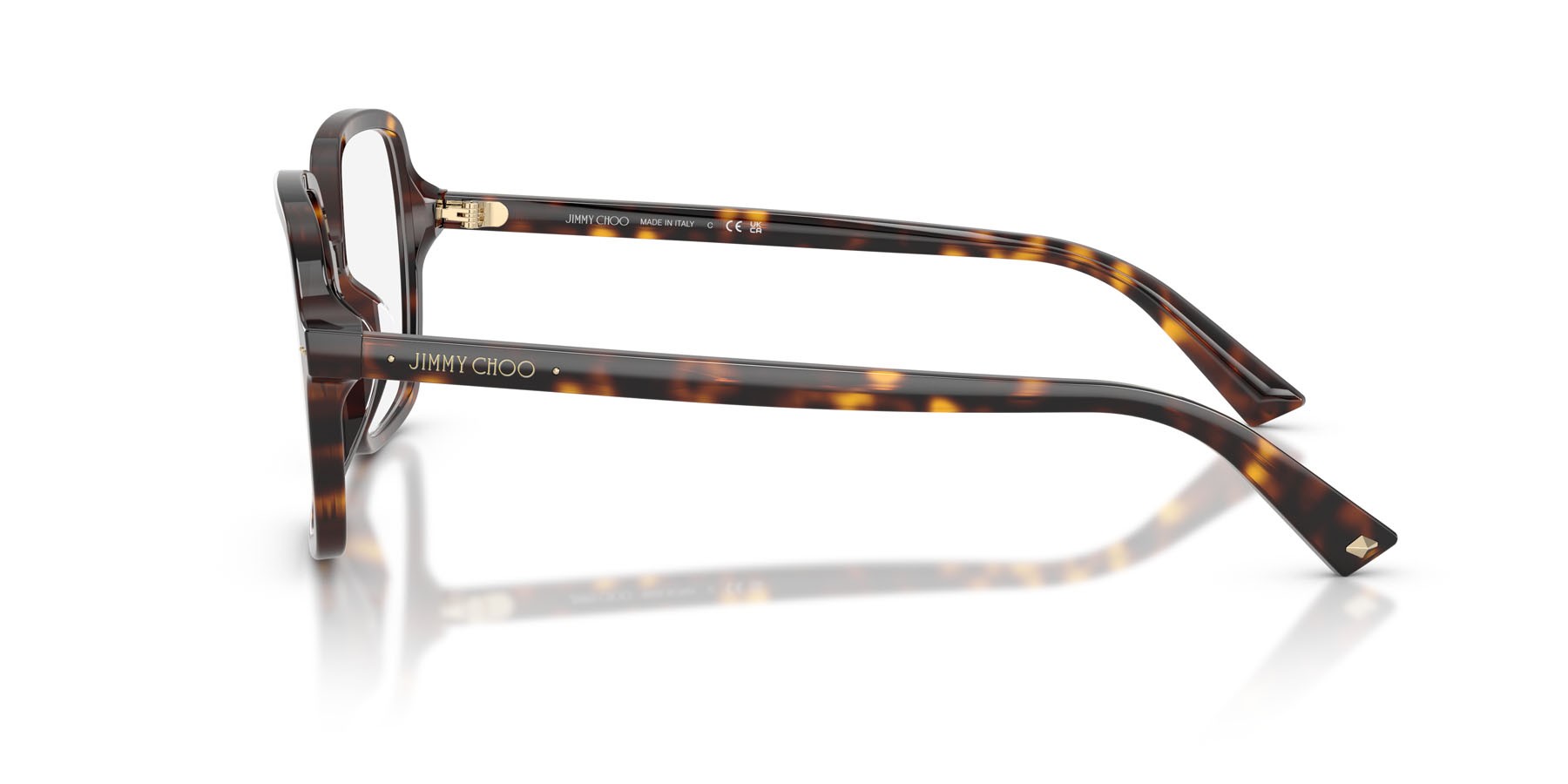 Eyeglasses Jimmy Choo JC 3046U (5002) color havana shape square lenses lente demo
