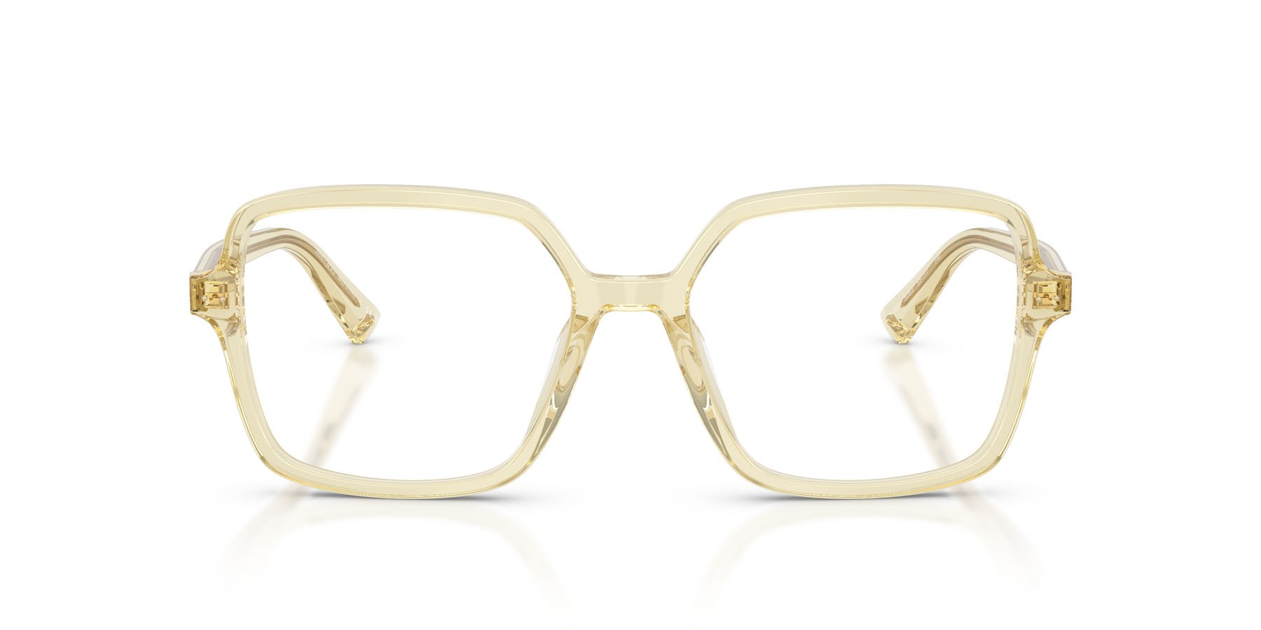 Eyeglasses Jimmy Choo JC 3046U (5083) color giallo trasparente shape square lenses lente demo
