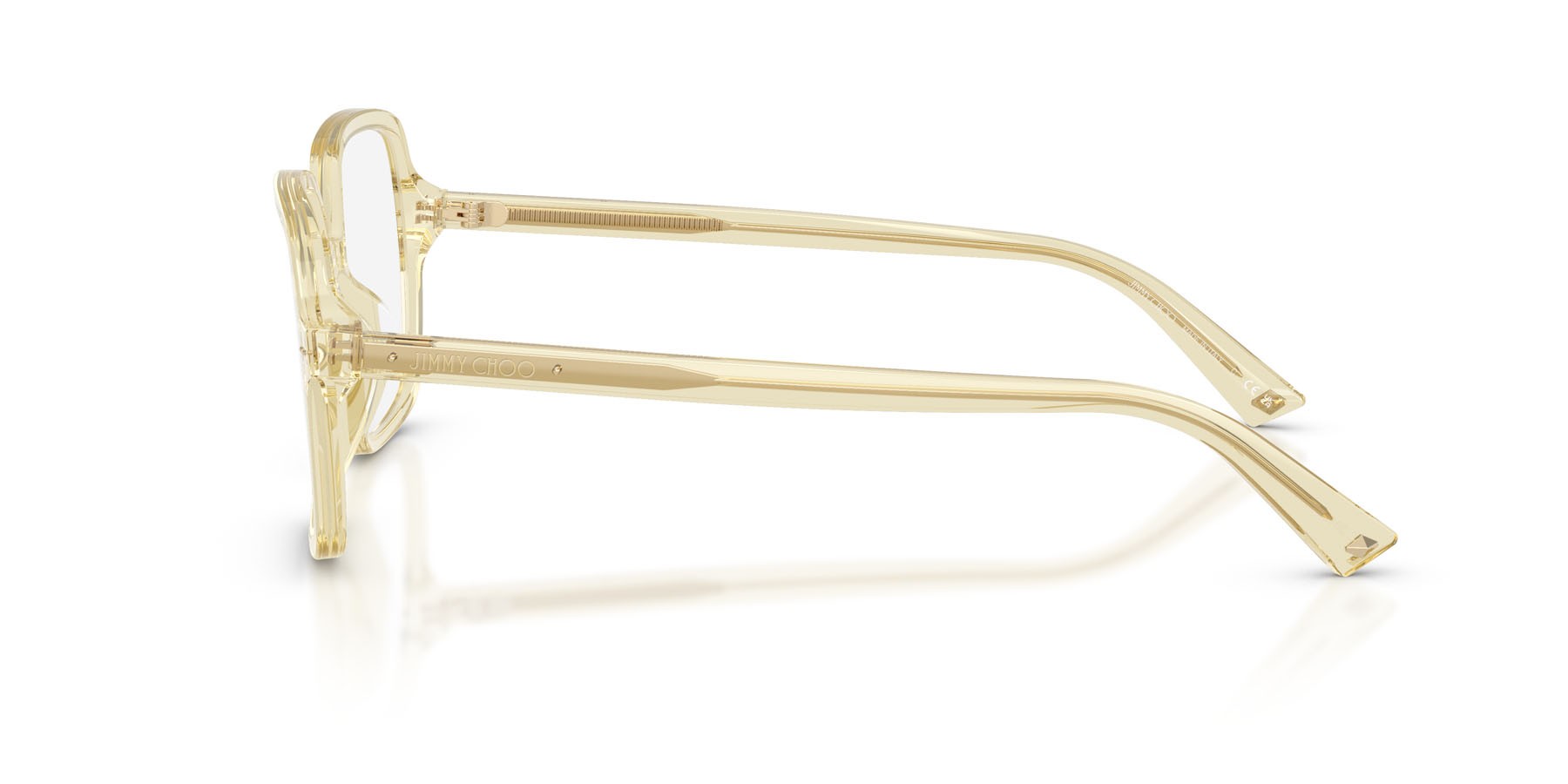 Eyeglasses Jimmy Choo JC 3046U (5083) color giallo trasparente shape square lenses lente demo