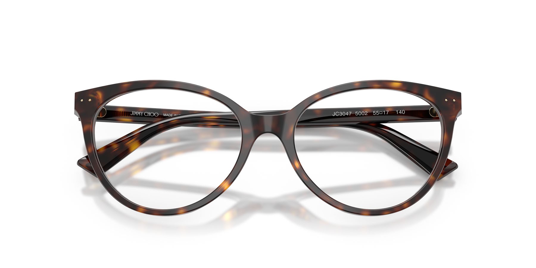 Eyeglasses Jimmy Choo JC 3047 (5002) color havana shape pantos lenses lente demo
