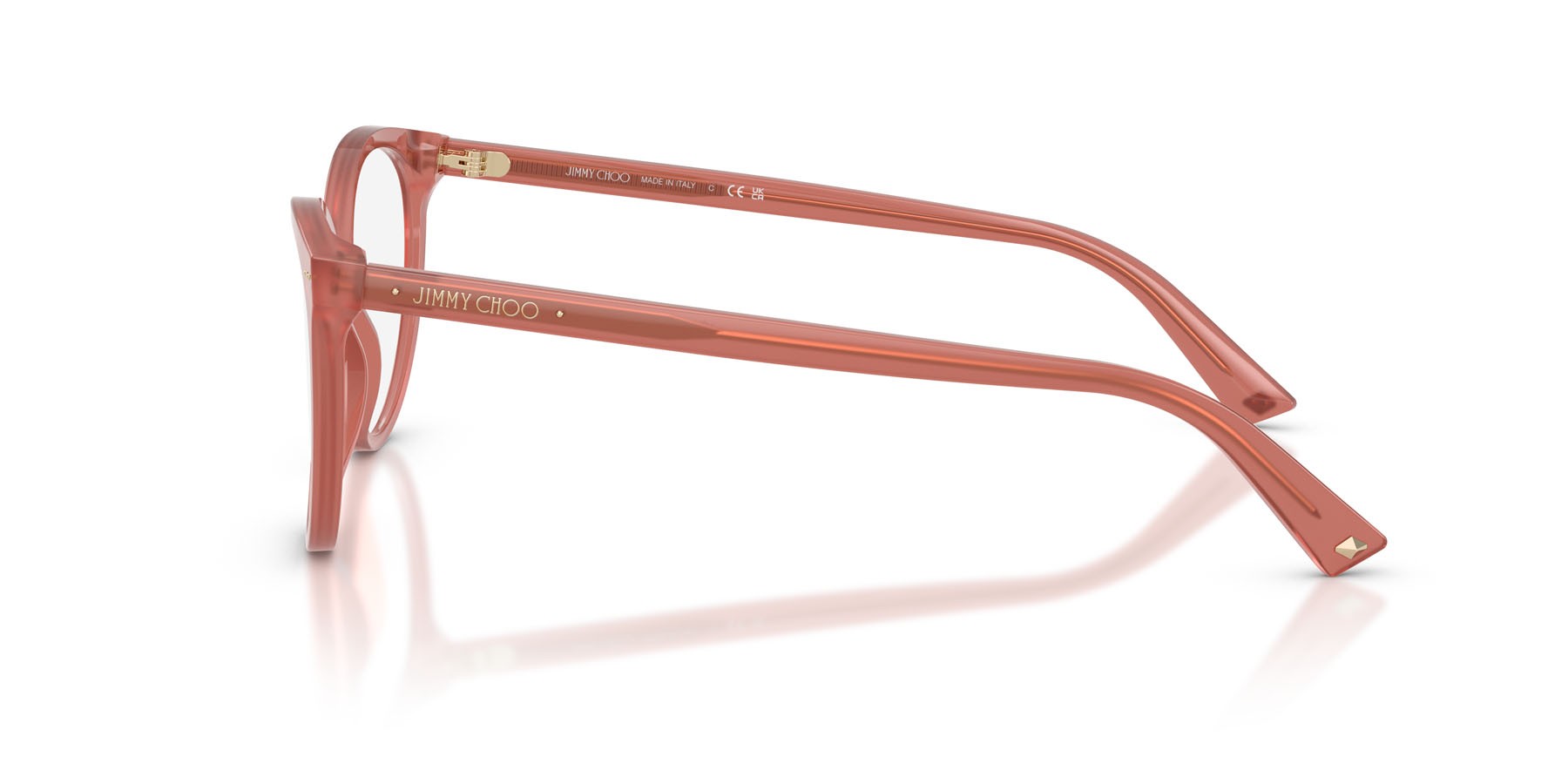 Eyeglasses Jimmy Choo JC 3047 (5084) color rosa opalino shape pantos lenses lente demo