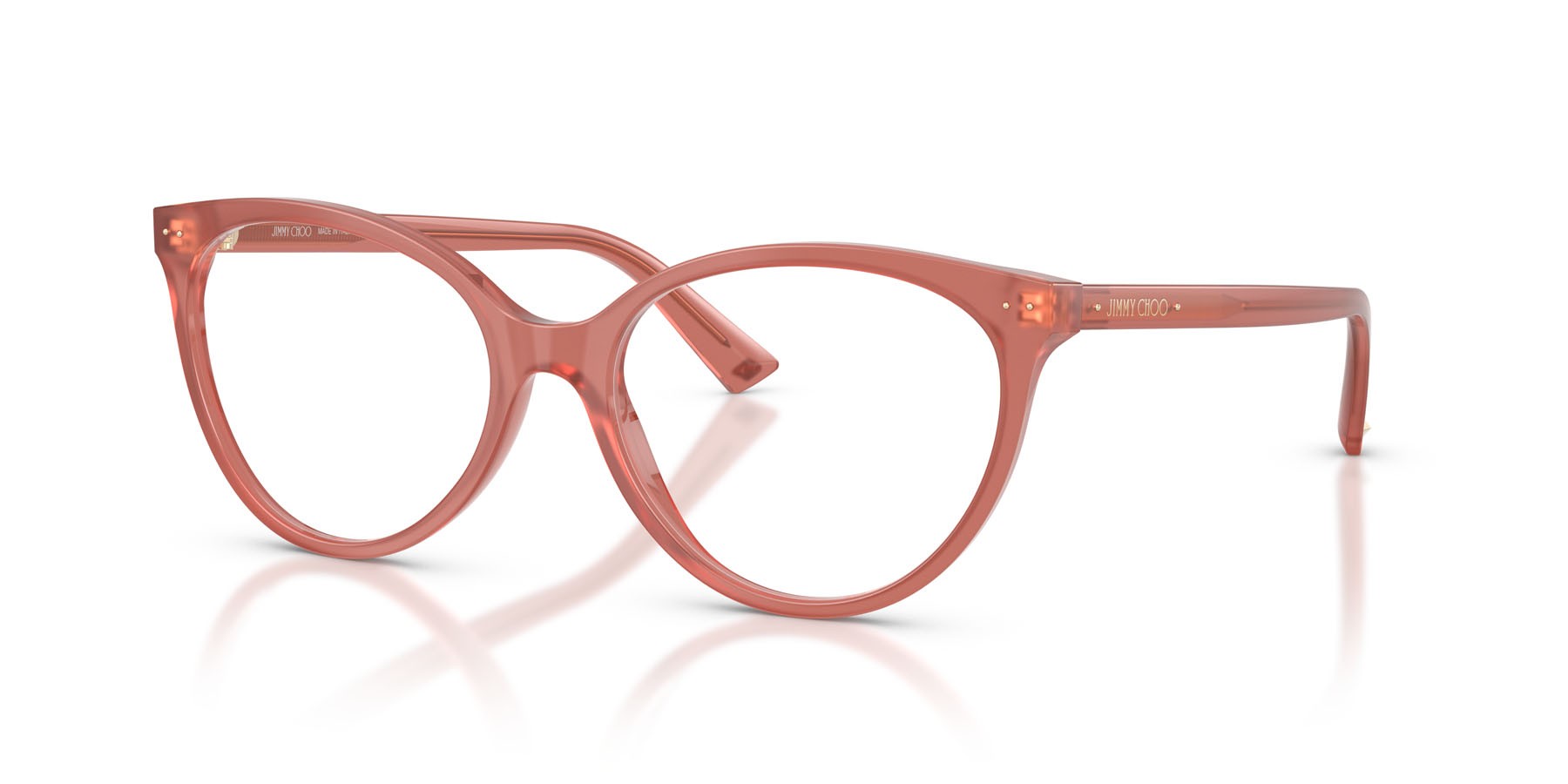 Eyeglasses Jimmy Choo JC 3047 (5084) color rosa opalino shape pantos lenses lente demo