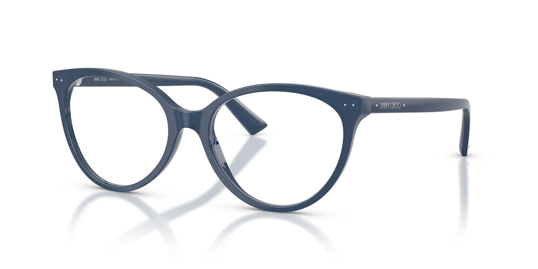 Eyeglasses Jimmy Choo JC 3047 (5088) color navy opalino shape pantos lenses lente demo