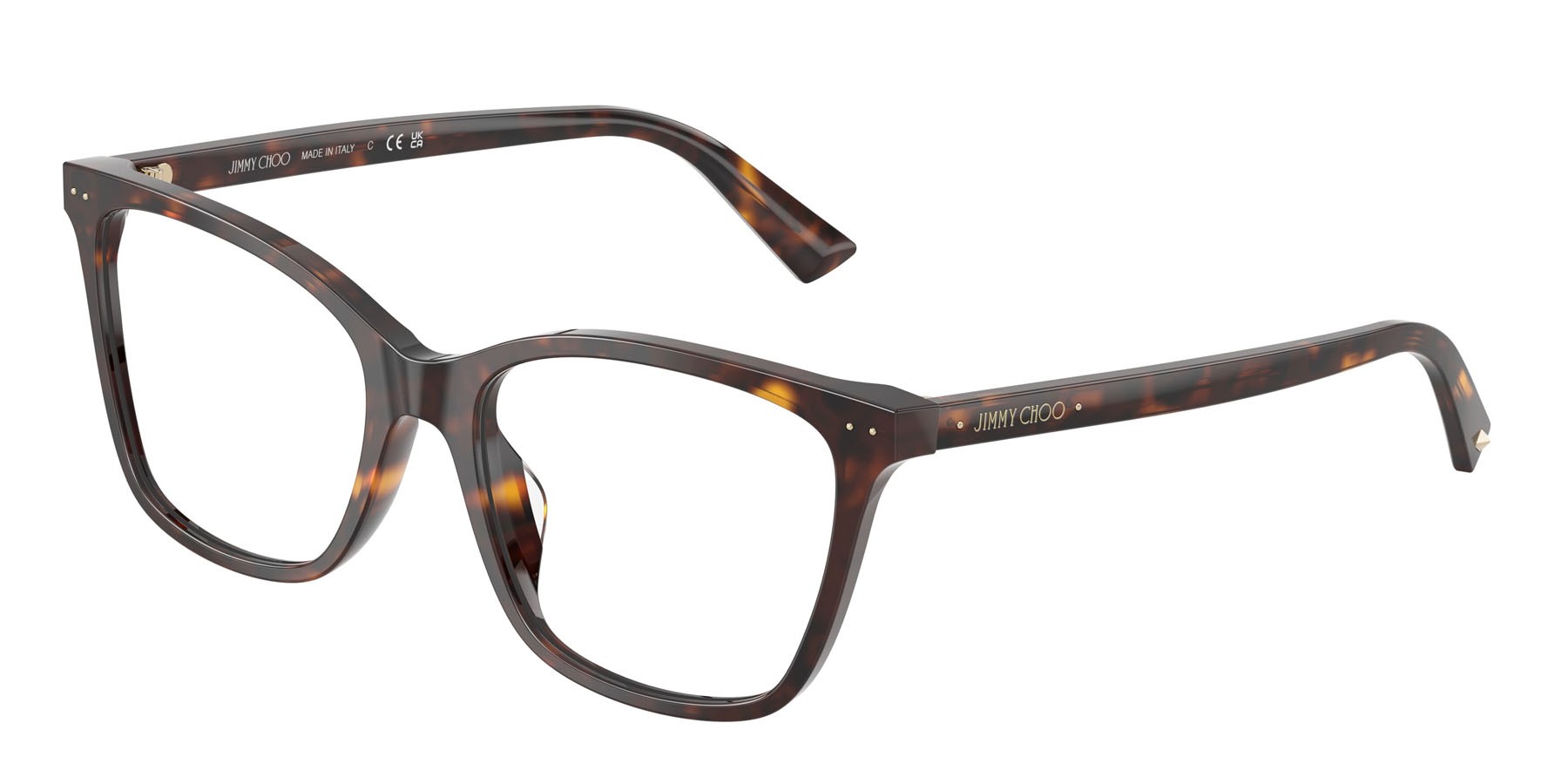 Eyeglasses Jimmy Choo JC 3048U (5002) color havana shape square lenses lente demo