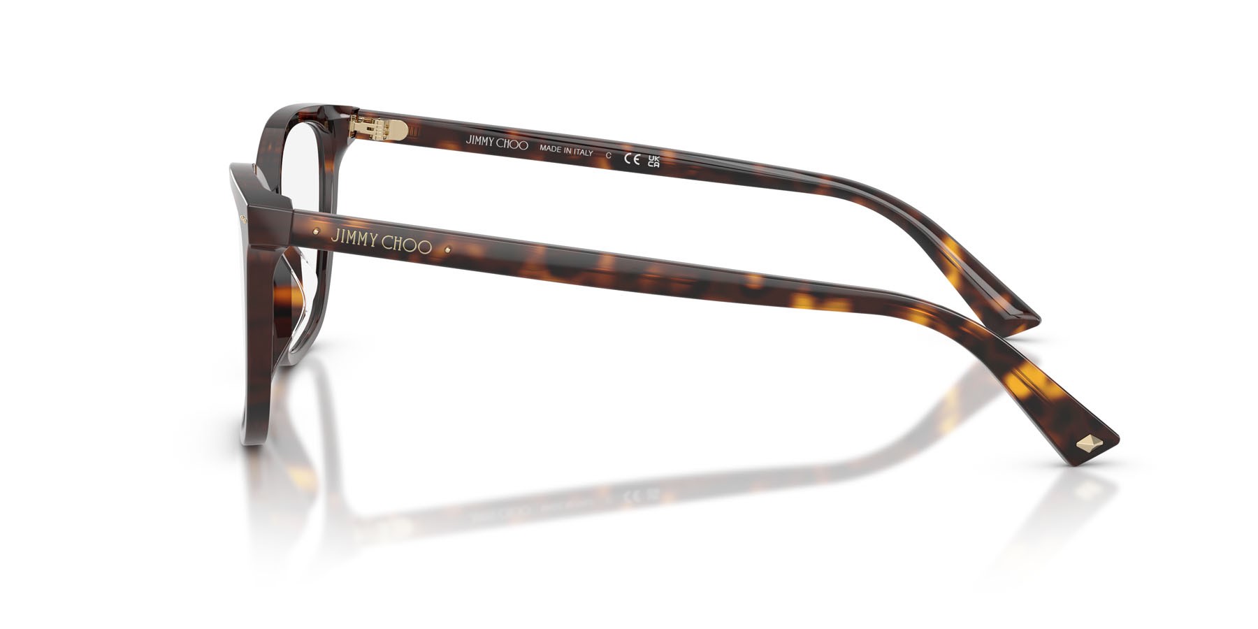 Eyeglasses Jimmy Choo JC 3048U (5002) color havana shape square lenses lente demo