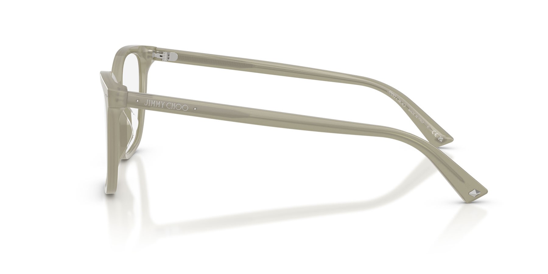 Eyeglasses Jimmy Choo JC 3048U (5082) color verde opalino shape square lenses lente demo