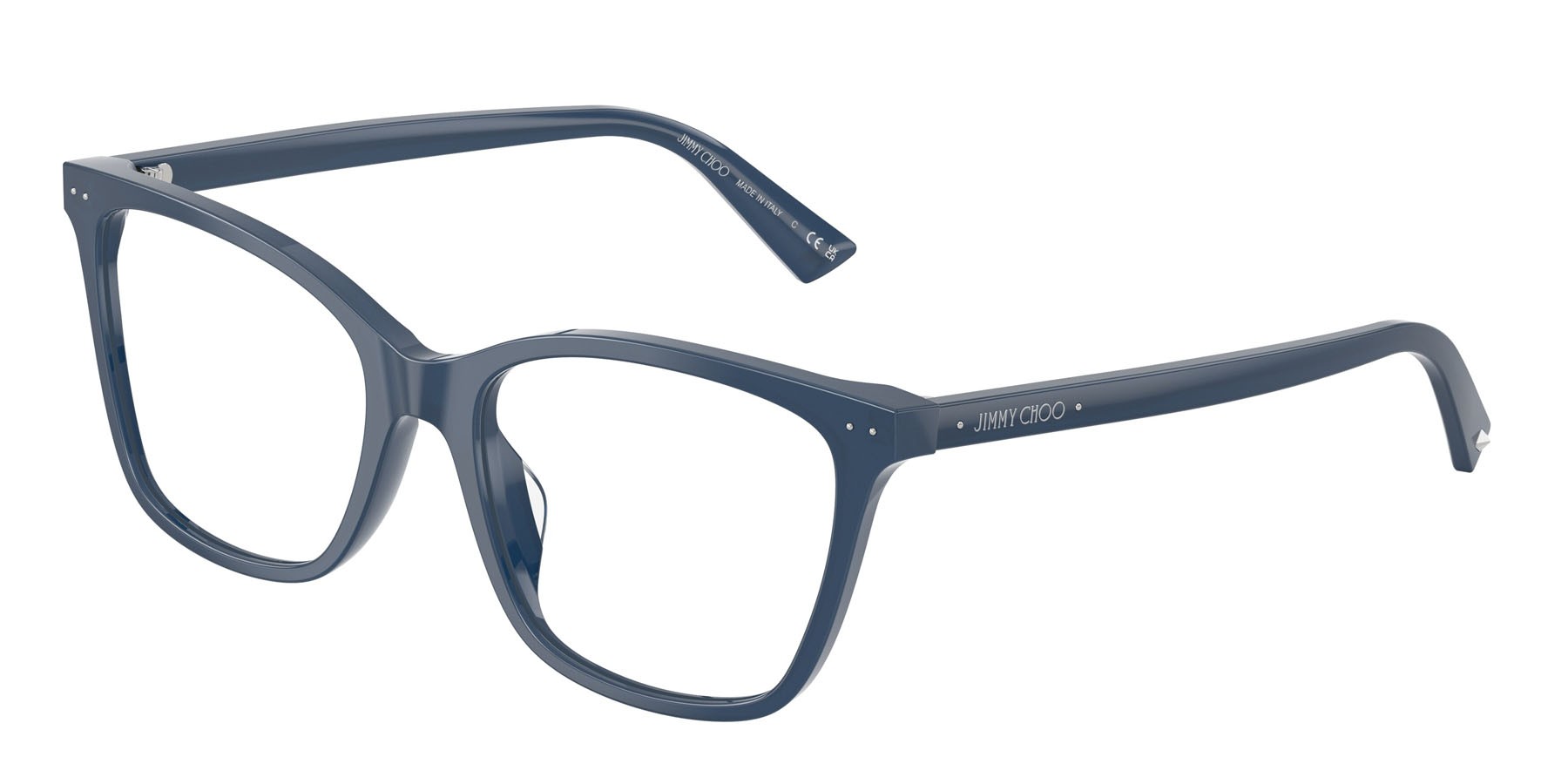Eyeglasses Jimmy Choo JC 3048U (5088) color navy opalino shape square lenses lente demo