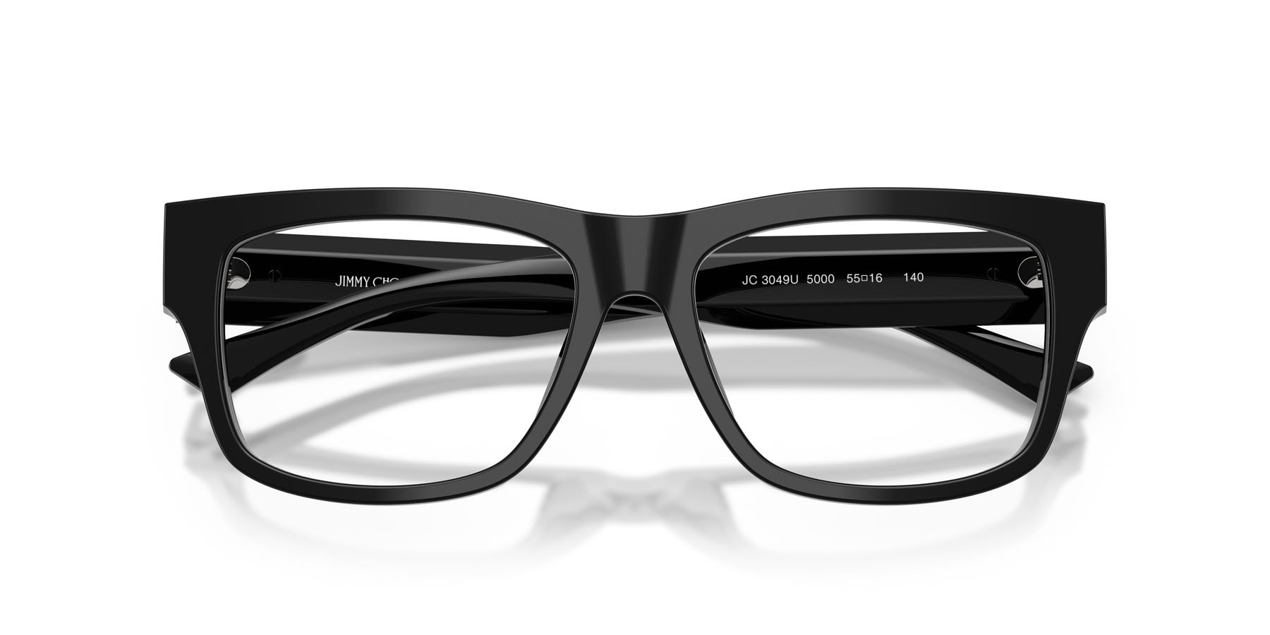 Eyeglasses Jimmy Choo JC 3049U (5000) color nero shape square lenses lente demo