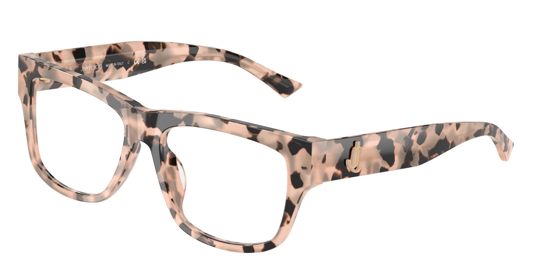 Eyeglasses Jimmy Choo JC 3049U (5080) color havana rosa shape square lenses lente demo