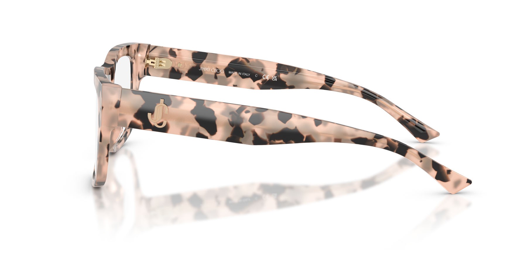Eyeglasses Jimmy Choo JC 3049U (5080) color havana rosa shape square lenses lente demo