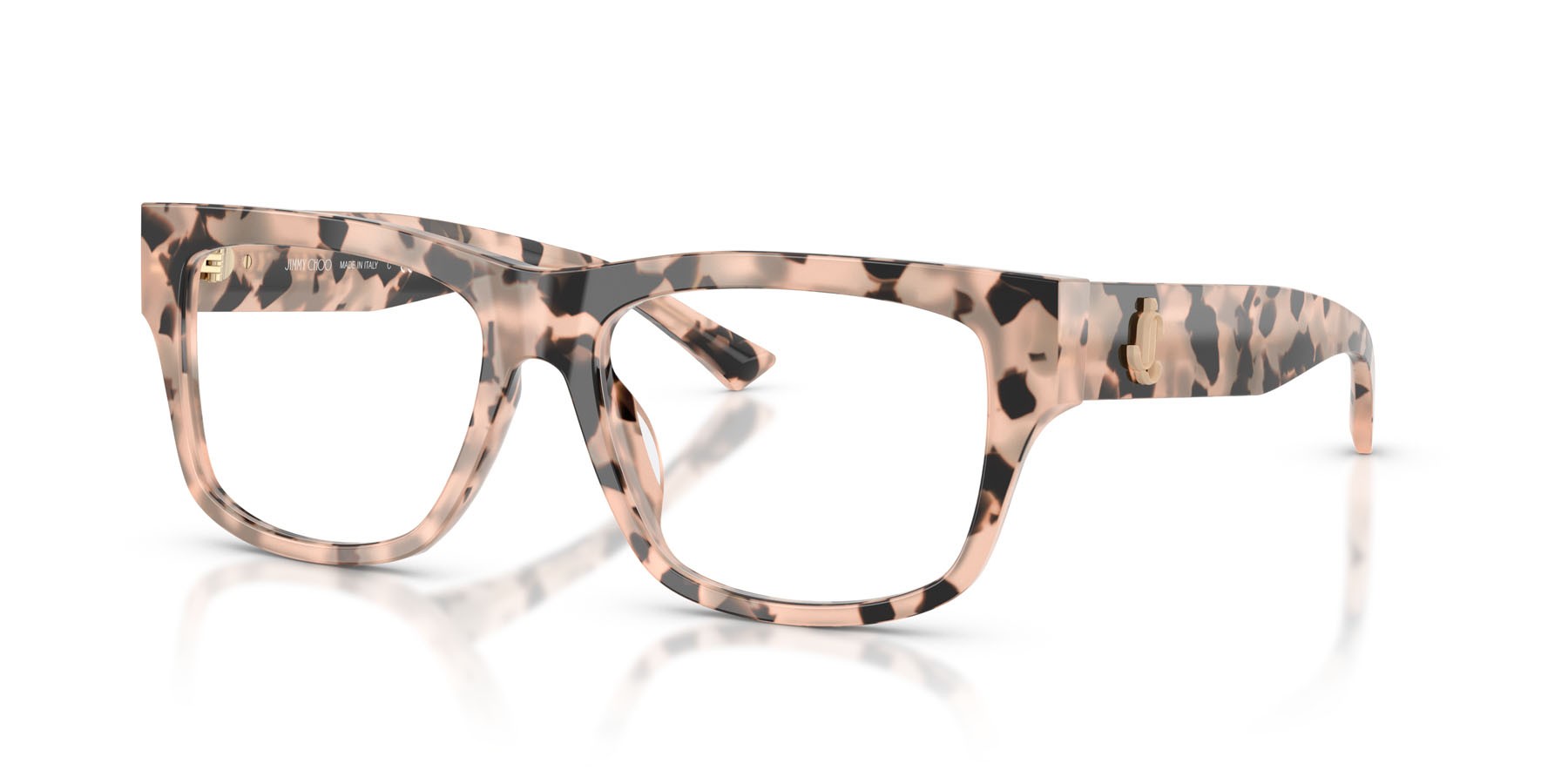 Eyeglasses Jimmy Choo JC 3049U (5080) color havana rosa shape square lenses lente demo