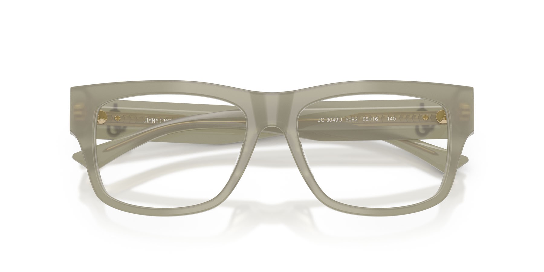 Eyeglasses Jimmy Choo JC 3049U (5082) color verde opalino shape square lenses lente demo