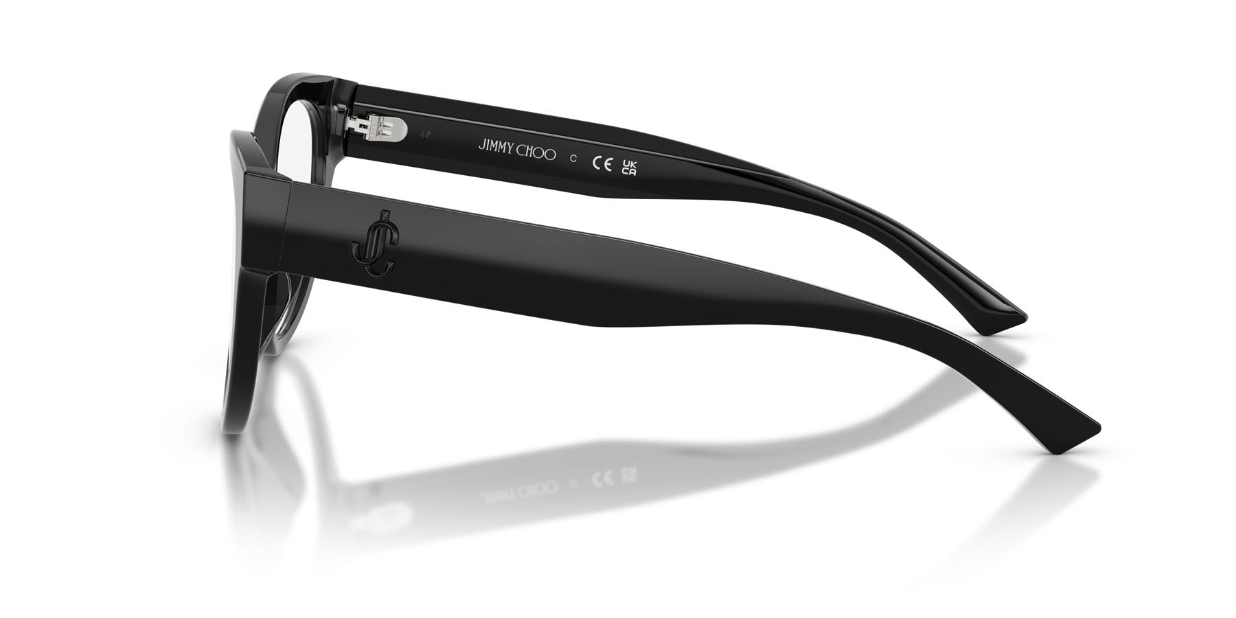 Eyeglasses Jimmy Choo JC 3050U (5000) color nero shape pantos lenses lente demo