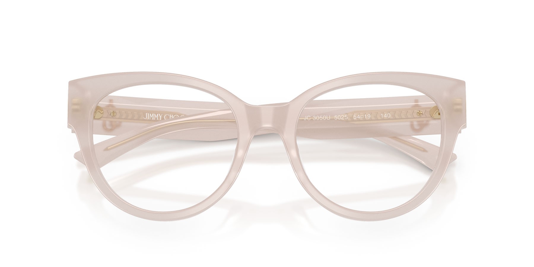 Eyeglasses Jimmy Choo JC 3050U (5025) color grigio talpa opalino shape pantos lenses lente demo
