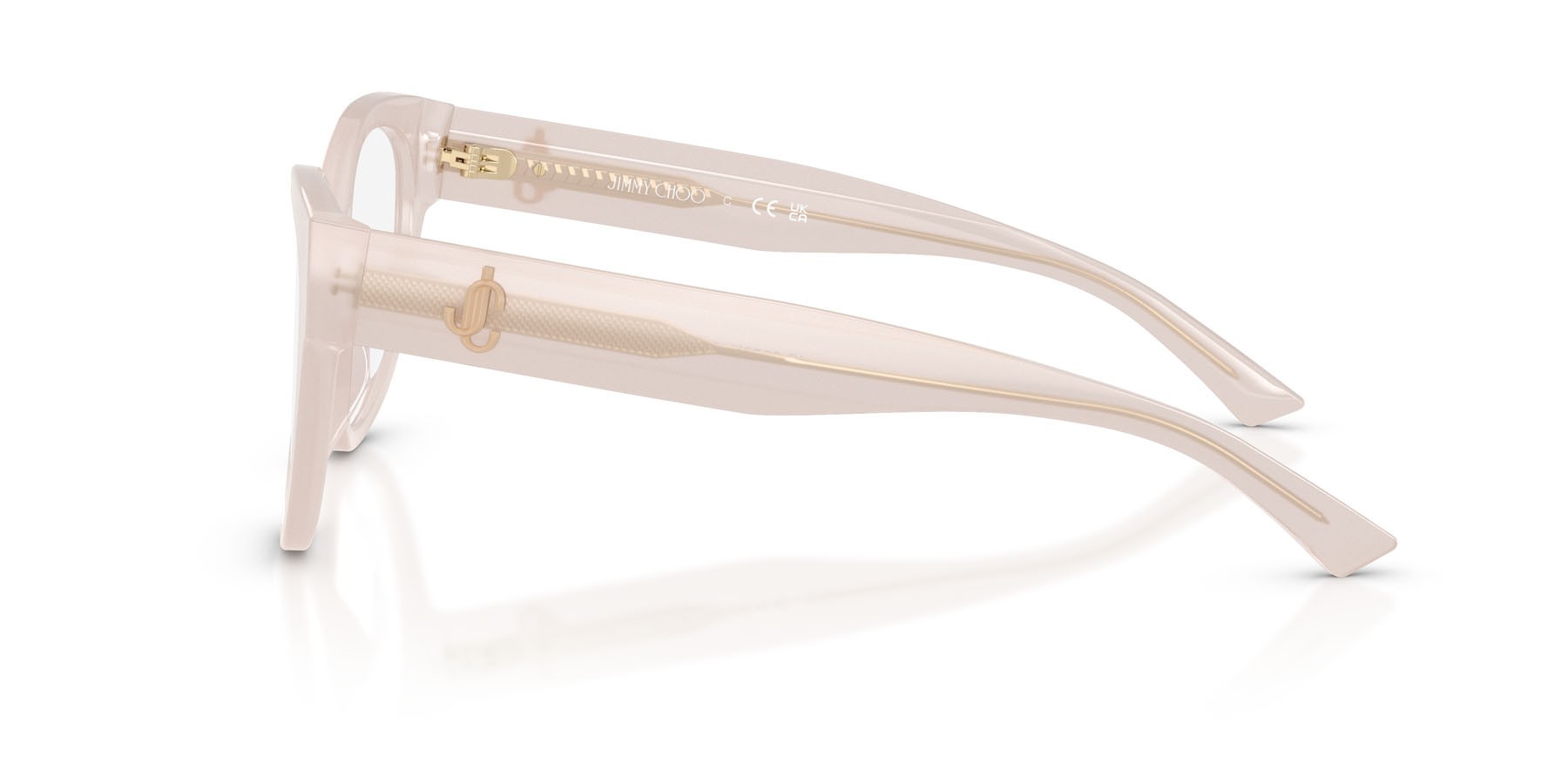 Eyeglasses Jimmy Choo JC 3050U (5025) color grigio talpa opalino shape pantos lenses lente demo