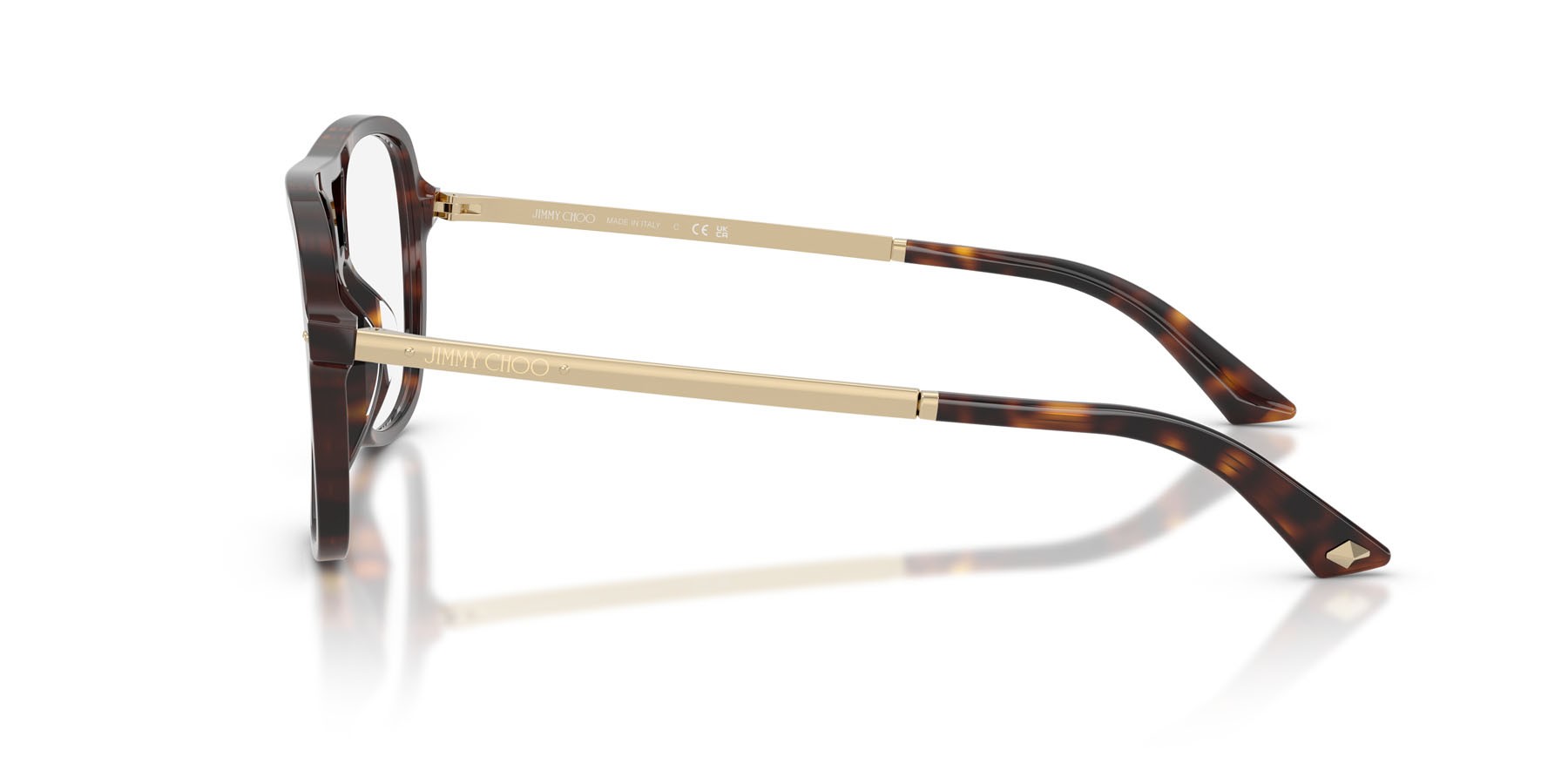 Eyeglasses Jimmy Choo JC 3052U (5002) color havana shape aviator lenses lente demo