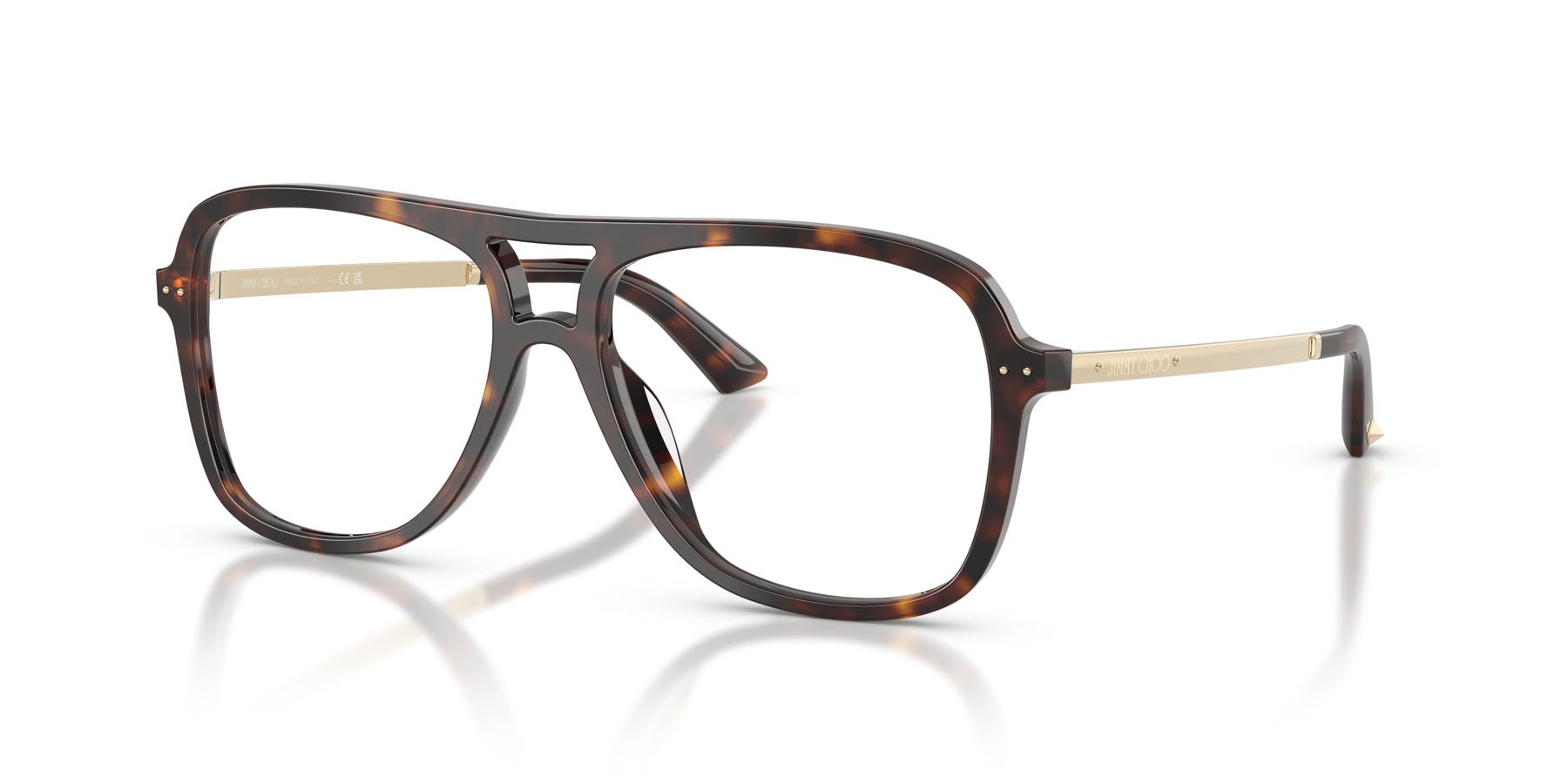 Eyeglasses Jimmy Choo JC 3052U (5002) color havana shape aviator lenses lente demo